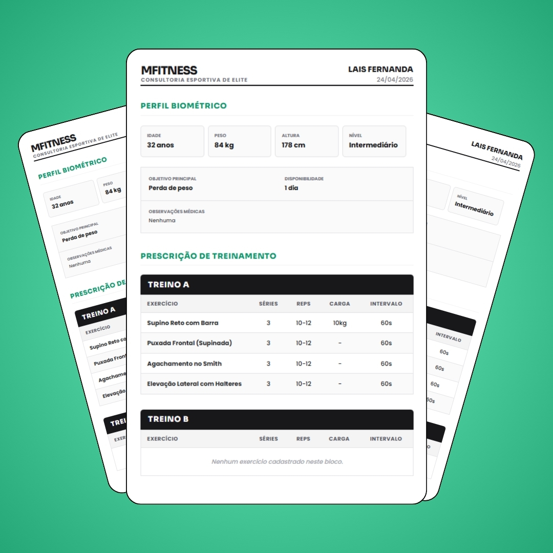Gerador de Ficha de Treino