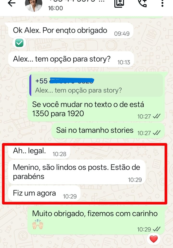 Depoimento de cliente transformado