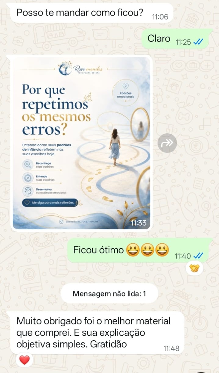 Depoimento de cliente satisfeito